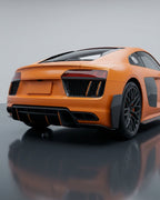 Audi R8 V10 / V10 Plus Coupe 4S Gen 2 Carbon Fiber Rear Bumper Blades 2016 - 2019