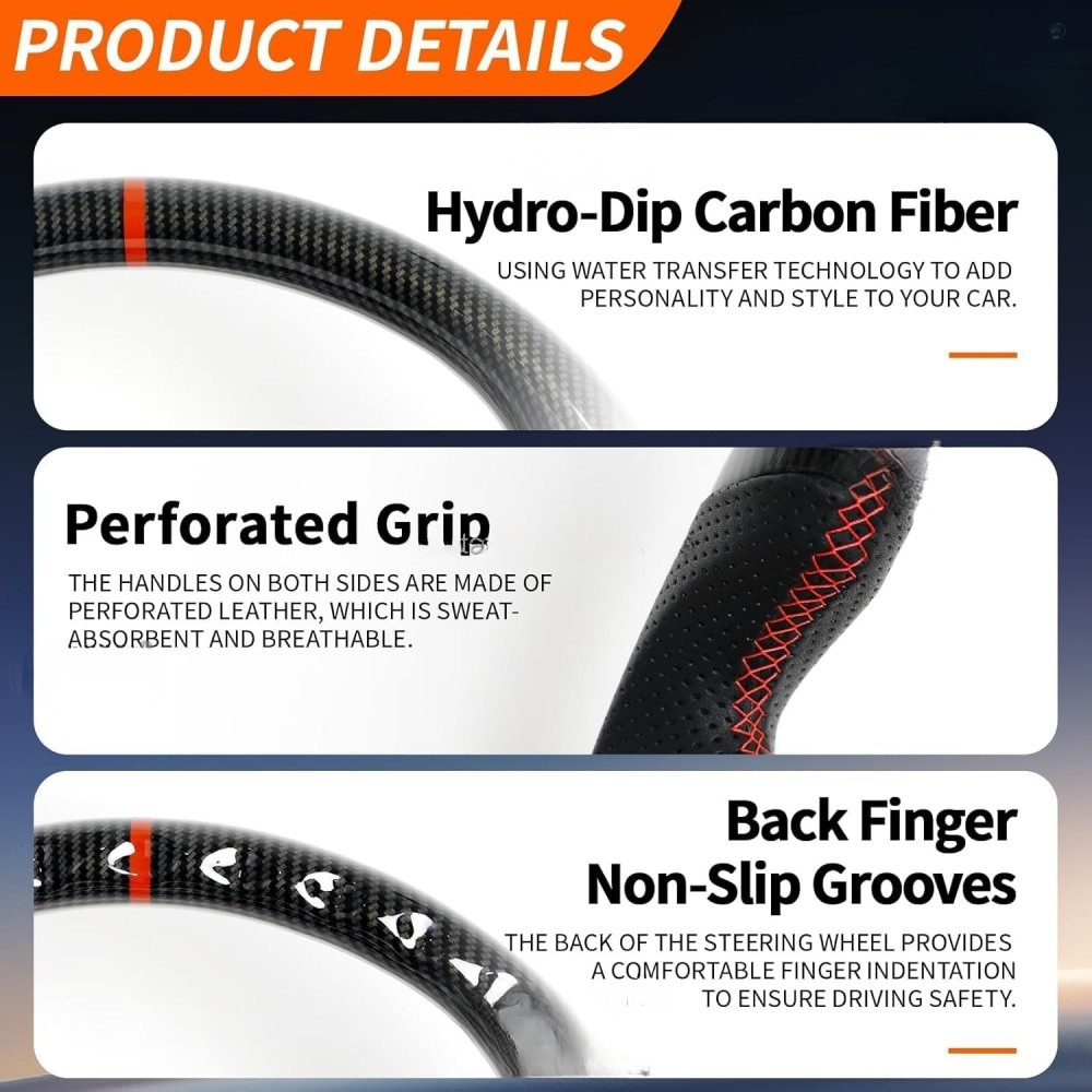 Real Carbon Fiber Steering Wheel for Lexus IS250 IS300 IS350 IS-F 2006–2012 with Red/Blue Center Line