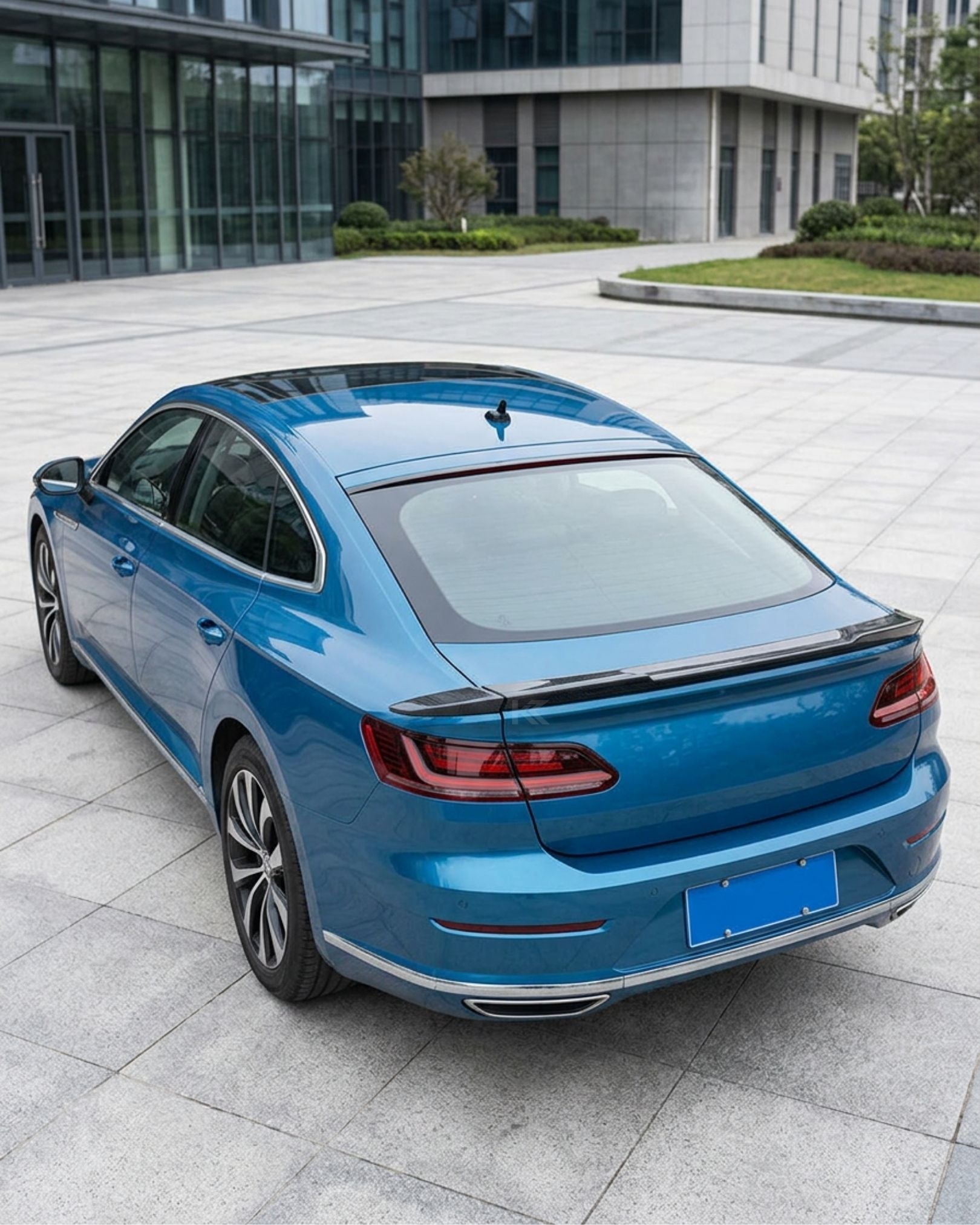VW Arteon Carbon Fiber Rear Trunk Spoiler – Gloss Black (2019–2023)