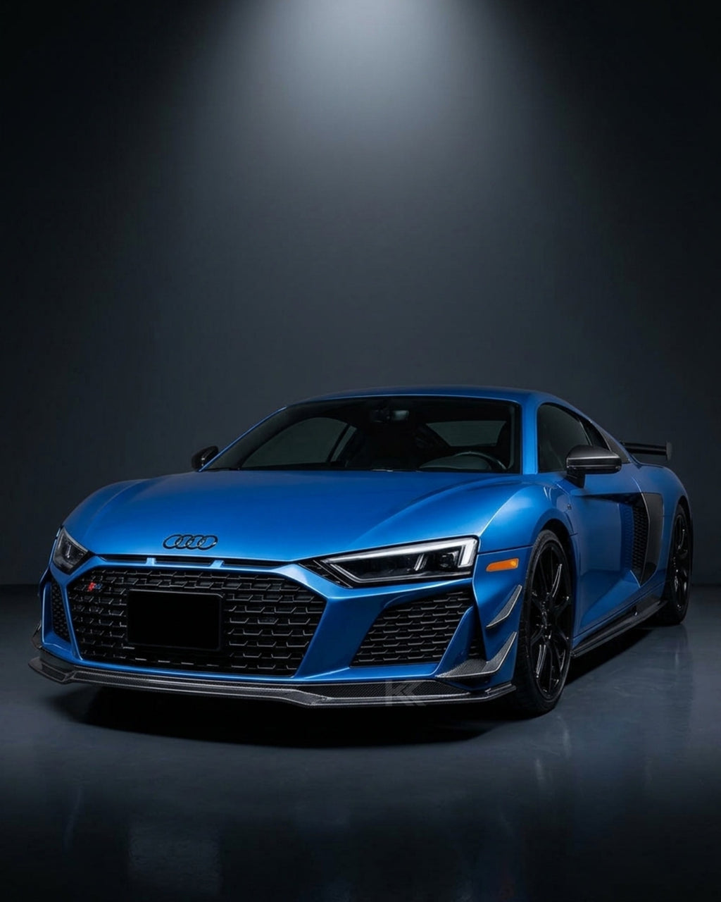 Audi R8 V10 Coupe 4S Gen 2 Facelift Prepreg Dry Carbon Fiber Front Bumper Lip Splitter 2019 - 2023