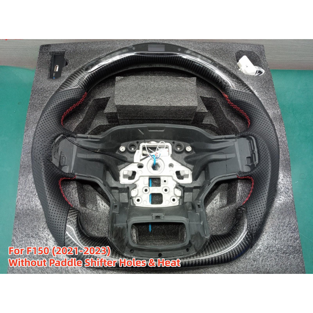 Carbon Fiber LED Steering Wheel for Ford F-150 Raptor 2021-2023