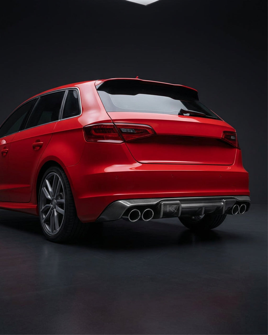 Carbon Fiber Rear Bumper Diffuser for Audi A3 / S3 / RS3 8V Sportback (2013–2016)