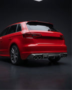 Carbon Fiber Rear Bumper Diffuser for Audi A3 / S3 / RS3 8V Sportback (2013–2016)