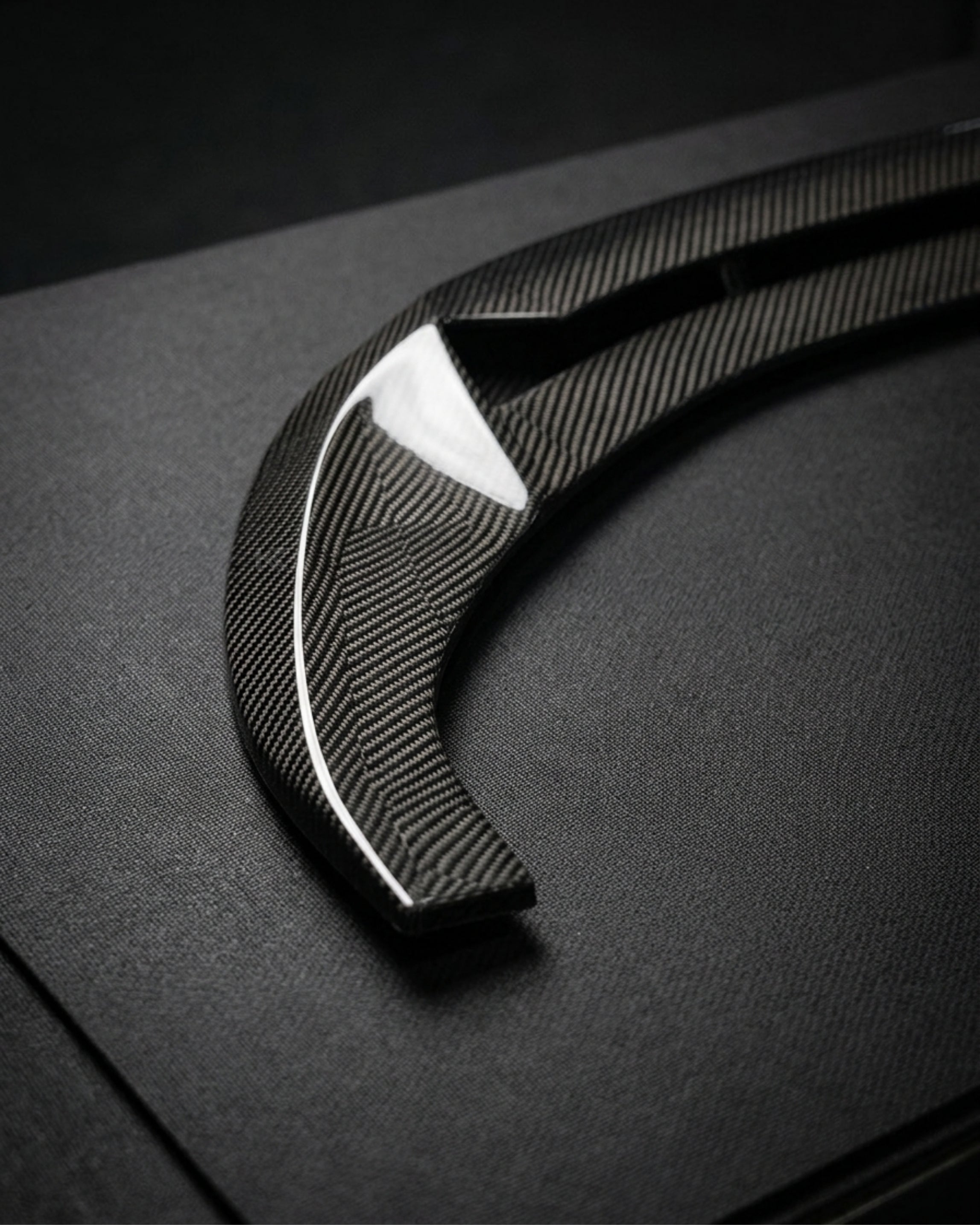 Audi A5 S-Line / S5 B9.5 Carbon Fiber Front Lip – Gloss Black Splitter (2020–2022)