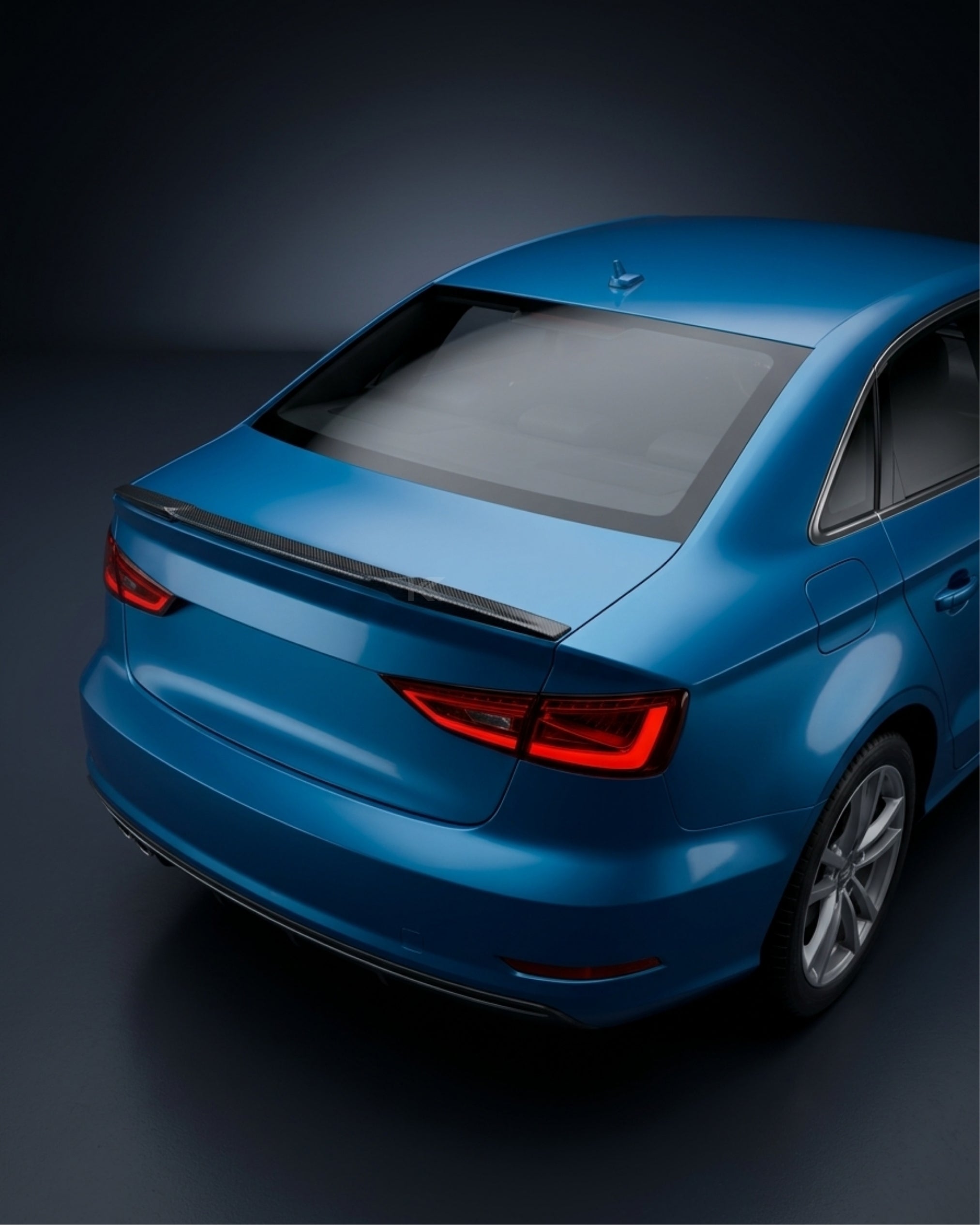 Audi A3 8V S-Line / S3 / RS3 Sedan Carbon Fiber Rear Trunk Spoiler Wing Lip 2014 - 2019