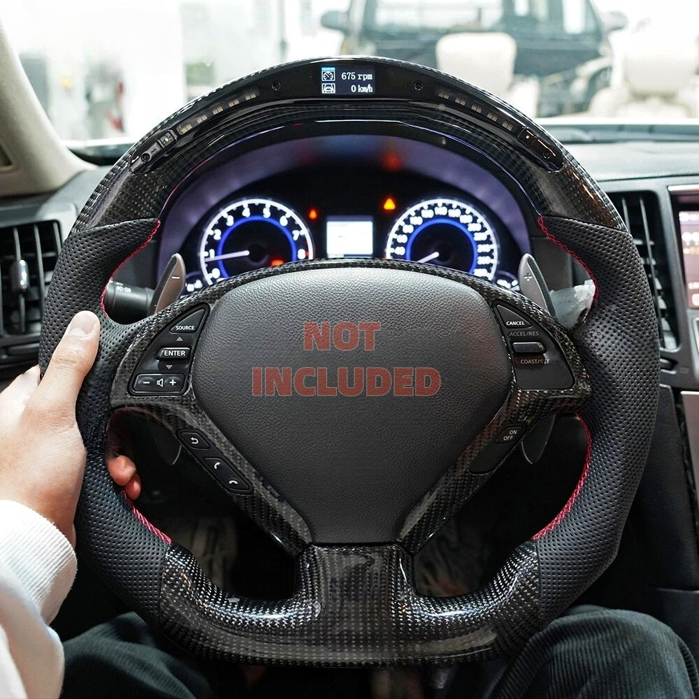 LED Carbon Fiber Steering Wheel for Infiniti G37/G37x 2009-2013