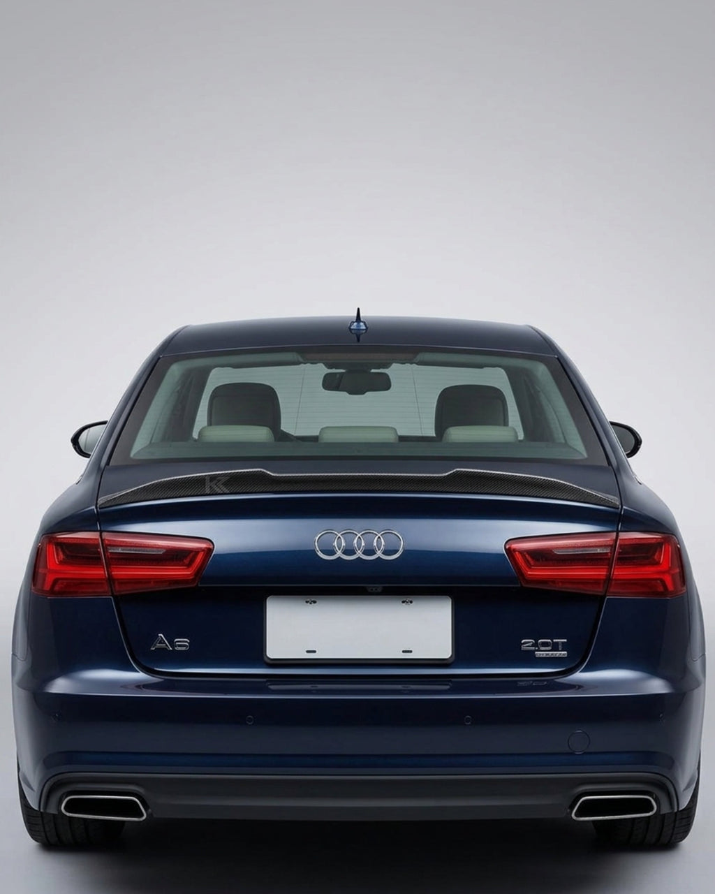 Audi A6 C7 / S6 Sedan 4-Door Carbon Fiber Ducktail Rear Trunk Spoiler 2012 - 2018