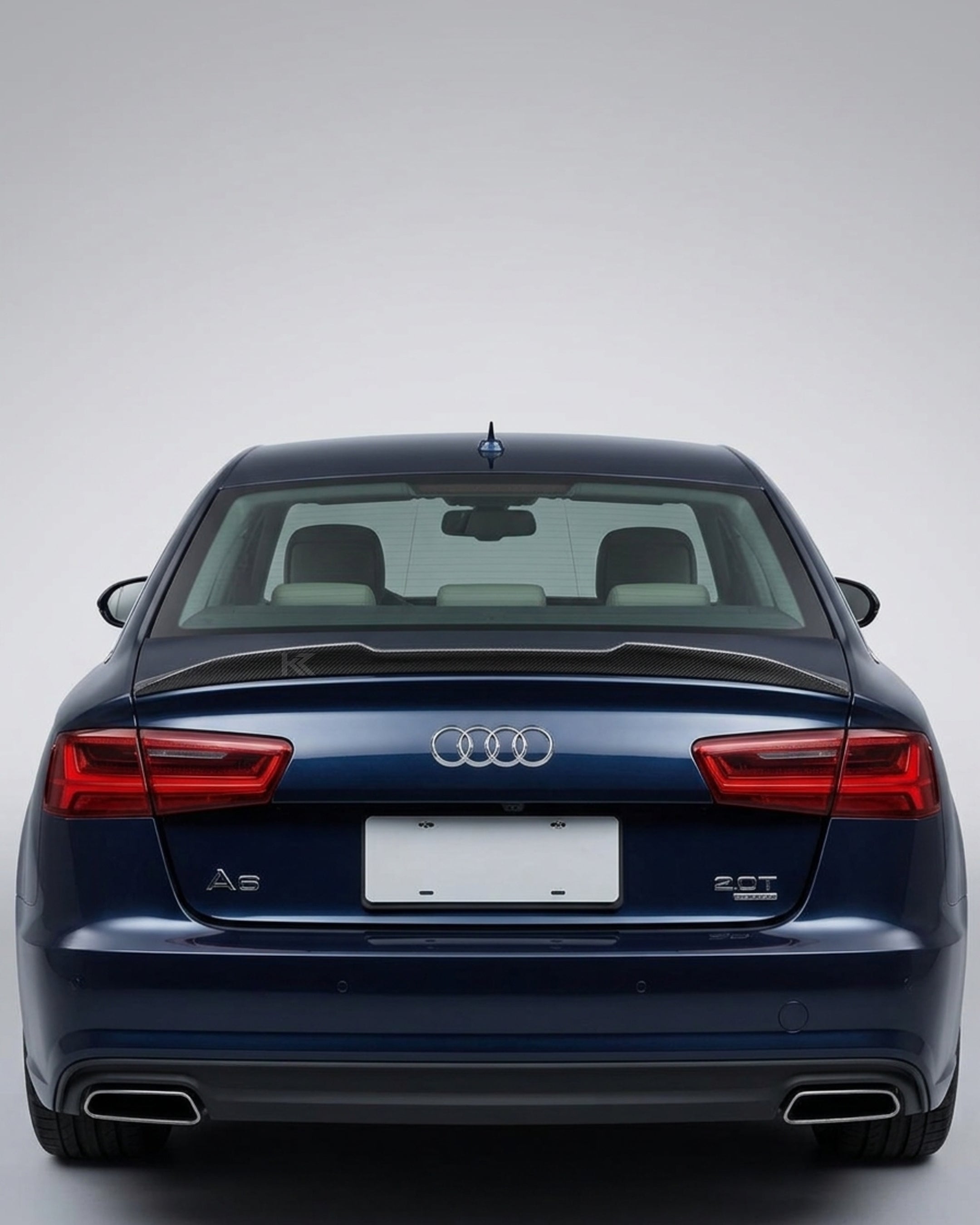 Audi A6 C7 / S6 Sedan 4-Door Carbon Fiber Ducktail Rear Trunk Spoiler 2012 - 2018