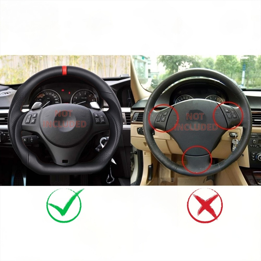 Full Leather Steering Wheel for BMW E90 E92 E93 M3 328i 335i
