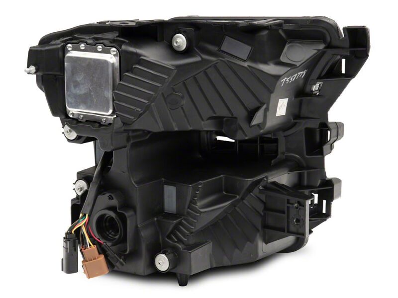 Raxiom 15-17 Ford F-150 LED Projector Headlights with LED Amber DRL- Black Housing- Clear Lens