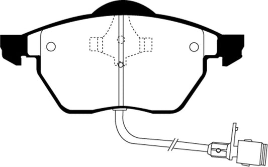 EBC 92-94 Audi 100 2.8 Ultimax2 Front Brake Pads