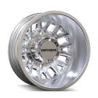 Mayhem 8107D Cogent Dually 17x6.5 8x210 BP 125mm Offset 154.2mm Bore Polished Wheel