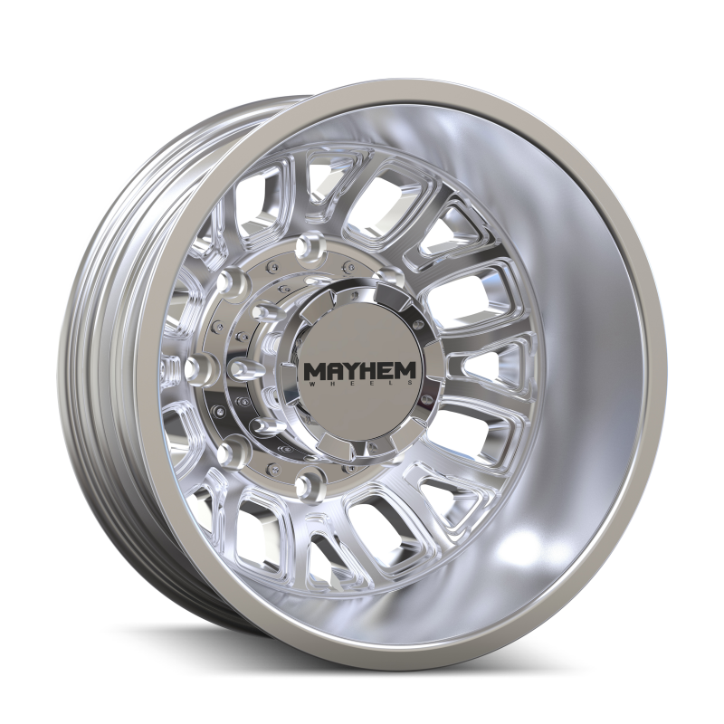 Mayhem 8107D Cogent Dually 17x6.5 8x210 BP -142mm Offset 154.2mm Bore Polished Wheel