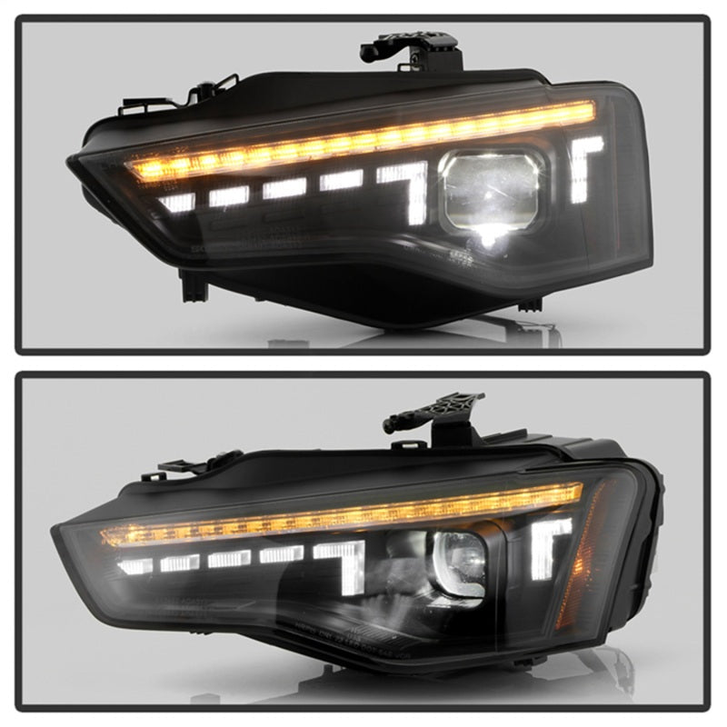 Spyder 13-17 Audi A5 HID Model Only High-Power Headlight - Black (PRO-YD-AA513HIDAP-SEQGR-BK)