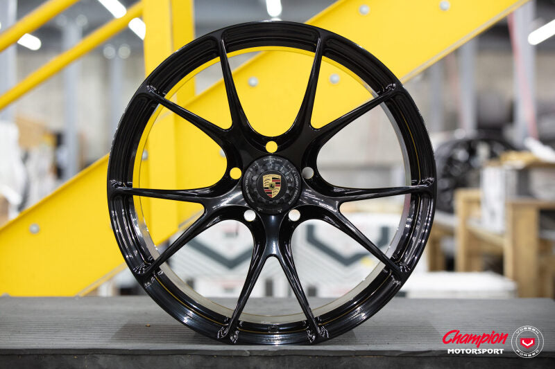 Vossen X Champion RS74 21X12 / ET50 / Gloss Black Wheel / Centerlock / 911 Turbo 991 - Rear