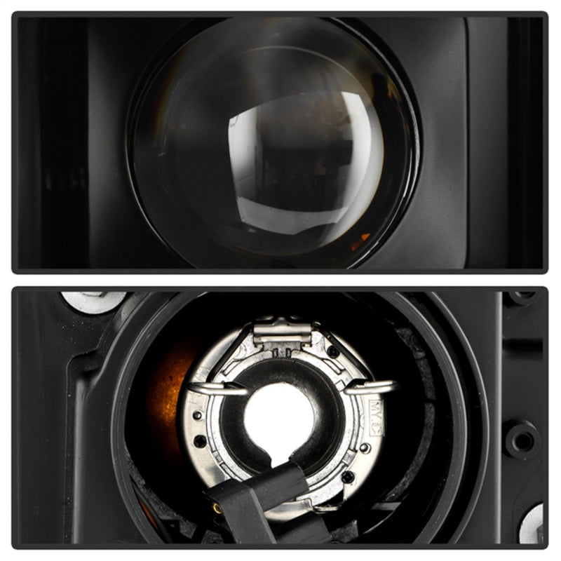 Spyder 15-20 GMC Yukon  Halogen Model Only Projector Headlights - Black (PRO-YD-GY15HALSI-SBSEQ-BK)