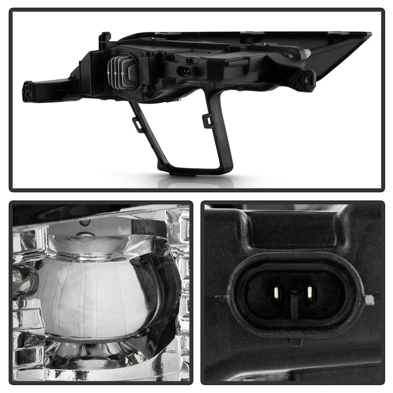 Spyder 18-19 Ford Explorer OEM Full LED Fog Lights w/Switch - Clear (FL-FEXP18-LED-C)