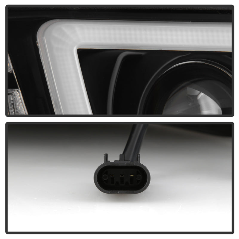 Spyder 08-19 Peterbilt 325 Passenger Side Projector Headlights - Black (PRO-YD-PB38600-R-BK)