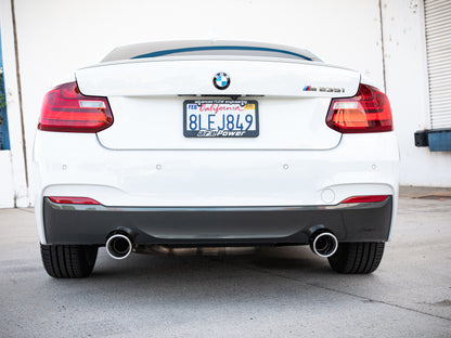 aFe MACHForce XP 3in to 2.5in 304 SS Cat-Back Exhaust w/ Polished Tips 14-16 BMW M235i