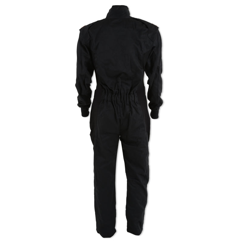 RaceQuip Black Chevron-1 Suit - SFI-1 M Tall