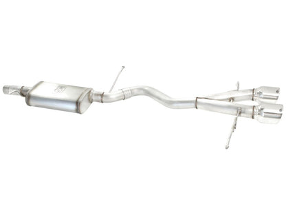 aFe MACHForce XP 2-1/2in SS-304 Cat-Back Exhausts w/ Polished Dual Tips 2008 VW Golf R32 V6-3.2L MKV