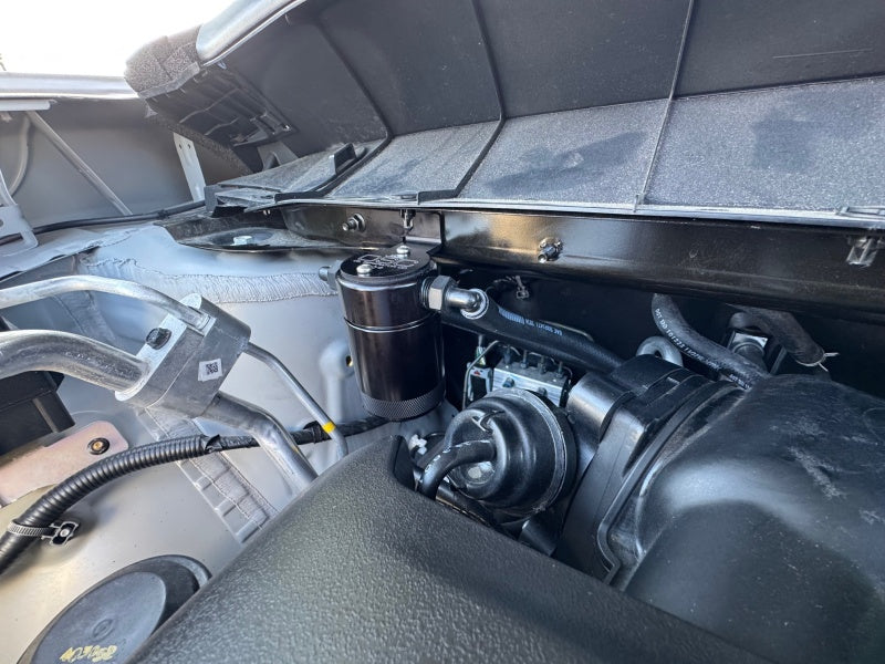 J&L 22-25 Nissan Pathfinder / 22-24 Infiniti QX60 3.5L PCV Side Oil Separator 3.0 - Blk Anodized