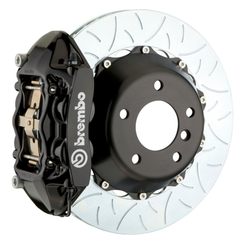 Brembo SS Rear GT BBK 4 Piston Cast 380x28 2pc Rotor Slotted Type-3-Black