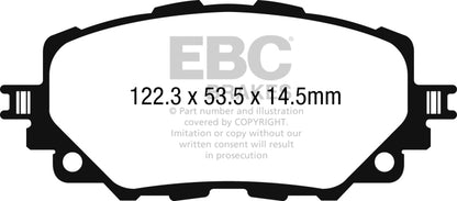 EBC 2016+ Fiat 124 Spider 1.4L Turbo Ultimax2 Front Brake Pads