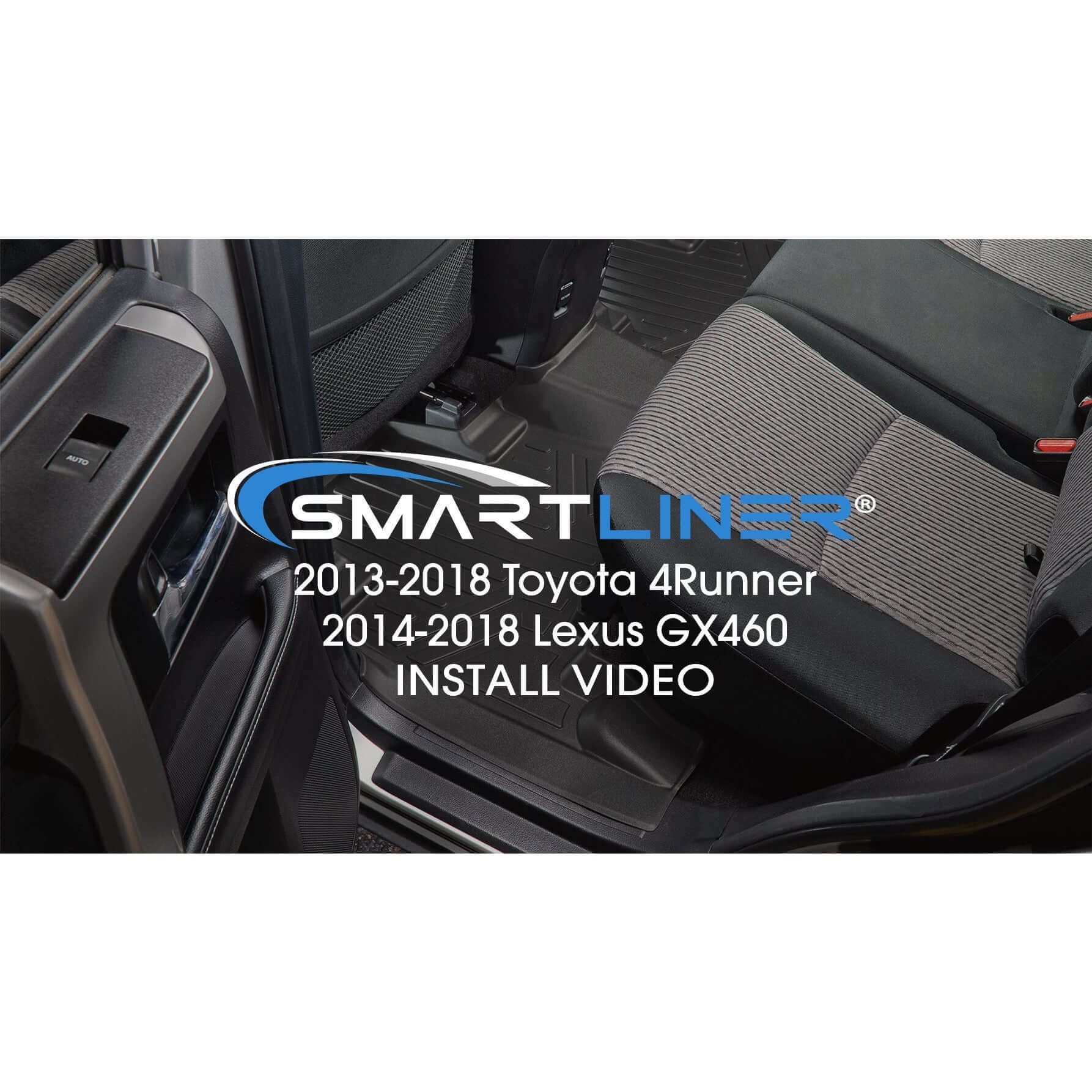 SMARTLINER Custom Fit Floor Liners For 2013-2024 Toyota 4Runner (5 Passenger without Sliding Rear Tray)