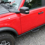 2021-2025 Ford Bronco 2/4 Dr Black Rock Rail Side Step Tungsten Steel