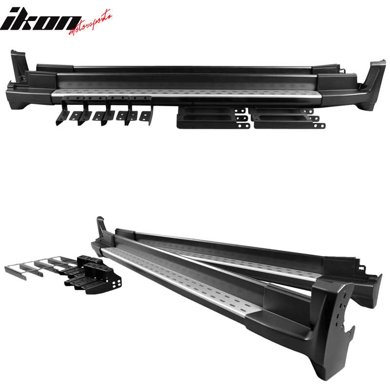 2007-2011 Honda CRV OE Style Black Silver Running Boards Aluminum