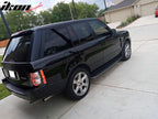 2003-2012 Land Rover Range Rover OE Silver Rubber Black Running Board