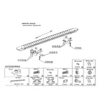 2007-2012 Toyota RAV4 OE Style Black Silver Running Board Aluminum