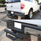 Universal Cabs V1 Black Powder Coated Rear Step Bumper Guard Steel