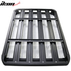 Universal Black Roof Rack Luggage Carrier W/ Cross Bar Aluminum