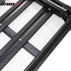 Universal Black Roof Rack Luggage Carrier W/ Cross Bar Aluminum