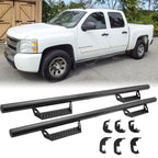 2007-2018 Chevy Silverado Crew Cab BCT Style Black Running Boards