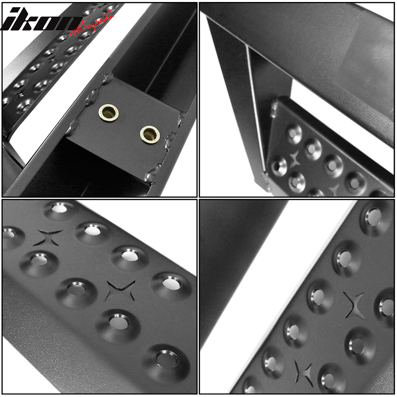 2015-2022 Ford F-150 SuperCrew Cab BZ Black Running Boards Side Steps