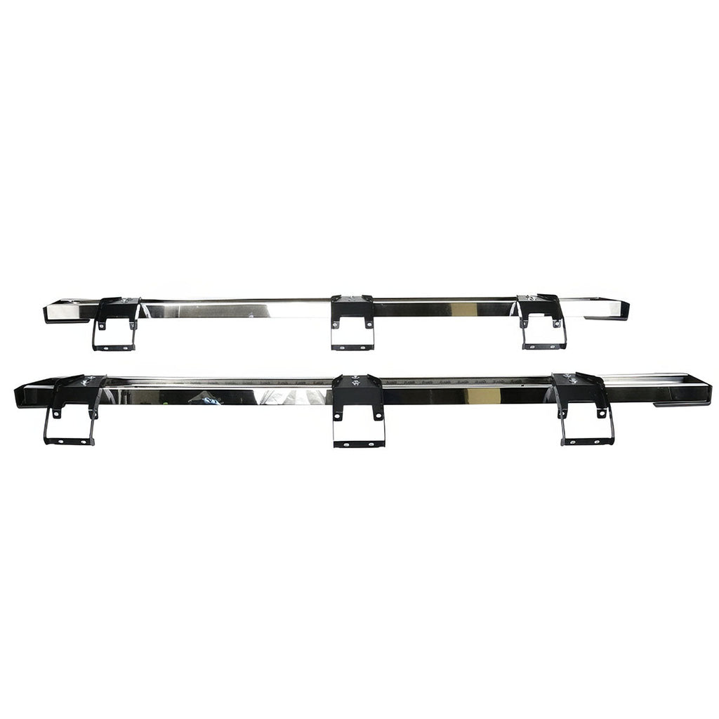 2015-2023 Ford F-150 Super Crew Cab V Running Boards Side Step Bars