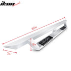 2007-2021 Toyota Tundra Double Cab IKON V1 Silver Running Boards Steel