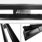 2007-2018 Chevy Silverado GMC Sierra IKON V1 Black Running Board Steel