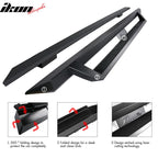 2009-2014 Ford F-150 Crew Cab IKON V1 Black Running Boards Solid Steel