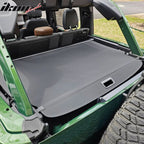 2021-2025 Ford Bronco 4-Door Black Retractable Rear Trunk Cargo Cover