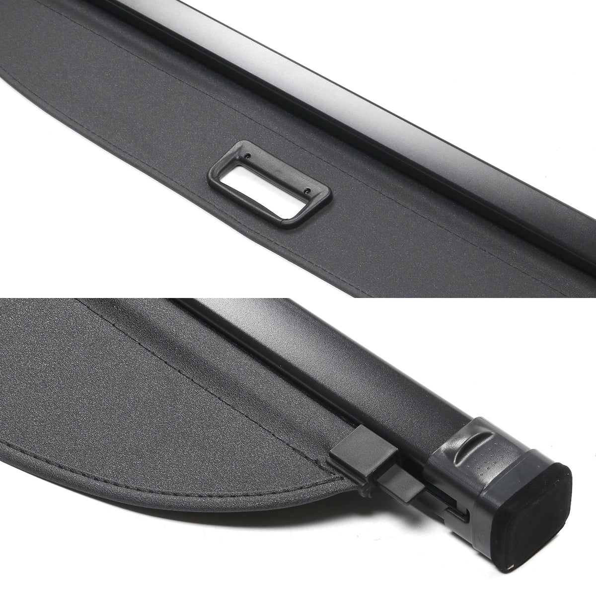 2022-2024 Toyota Corolla Cross Black Rear Cargo Cover PVC Aluminum Rod