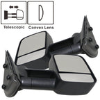 2007-2014 Silverado GMC Sierra Side Towing Mirrors Manual Non-Heated