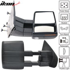 2007-2014Â F150 Tow Mirrors Power Heated Turn Signal Puddle Light 2PC