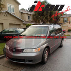 1999-2004 Honda Odyssey OE Style Black Roof Rack Cross Bar Aluminum