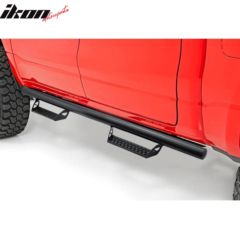 2007-2018 Chevy Silverado Crew Cab BCT Style Black Running Boards