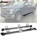 2015-2023 Ford F-150 Super Crew Cab V Running Boards Side Step Bars