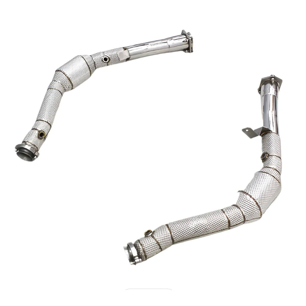 Catted Race 300 Cell Stainless Downpipe for Mercedes Benz AMG GT63 W463 5.5T - Bull Boost Performance